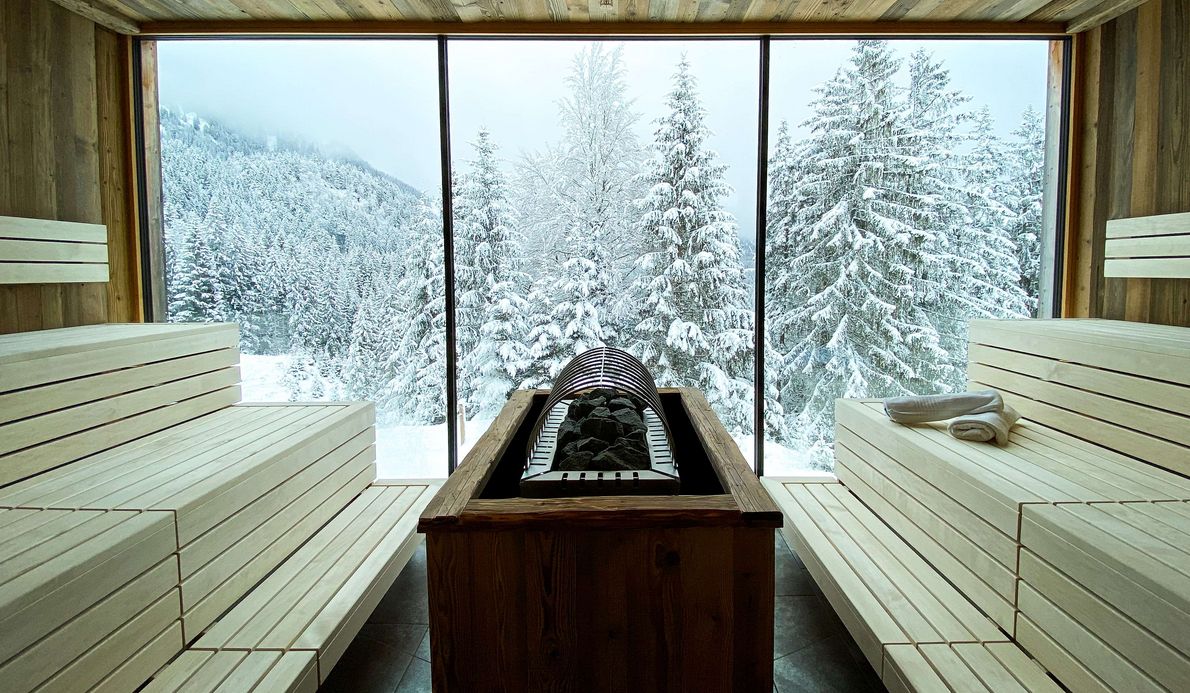 Panorama Sauna im Hotel Rehbach 